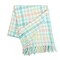 Easter Bunny Trail Plaid 100% Cotton Accent Throw Blanket 50" x 60"